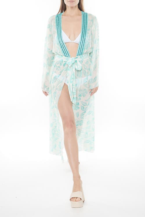 Calypso St. Barth Estelle Cover-Up in Turquoise/Turquoise  product