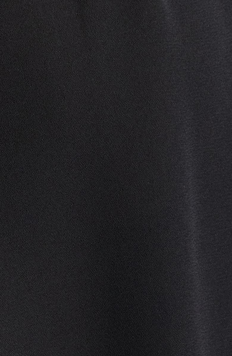 Madewell Long-Sleeve Tie-Neck Top, Alternate, color, Jet Black