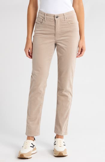 Kut From The Kloth Rachael High Waist Corduroy Mom Jeans In Sand