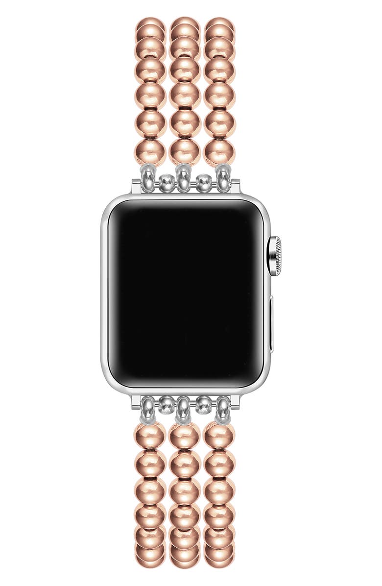 Posh Tech Nova 38mm Apple Watch<sup>®</sup> Bracelet Watchband, Alternate, color, Rose Gold