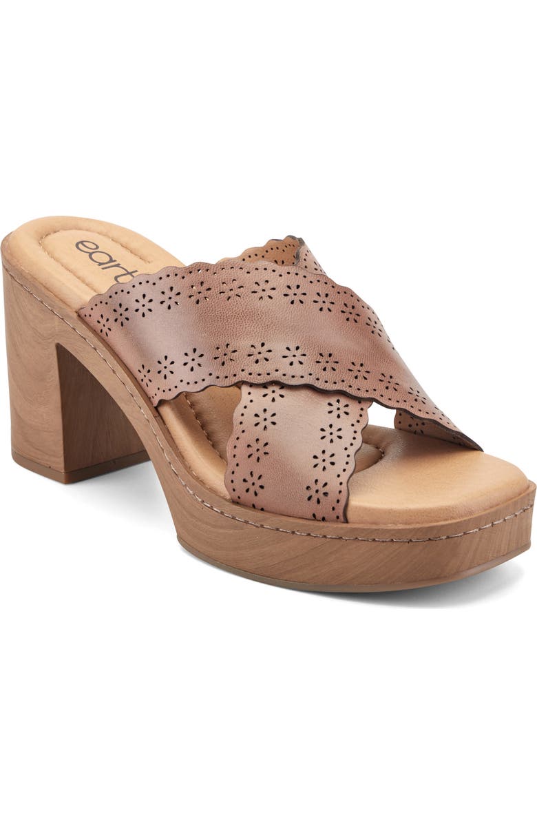 Earth<sup>®</sup> Qamra Platform Sandal, Main, color, Med Natural