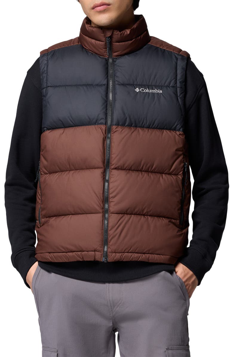 Columbia Pike Lake<sup>™</sup> II Water Repellent Insulated Puffer Vest, Main, color, Tobacco Black
