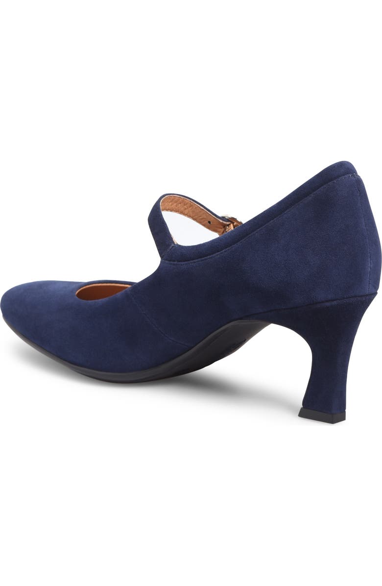 Söfft Sienna Pointed Toe Mary Jane Pump, Alternate, color, Sky Navy