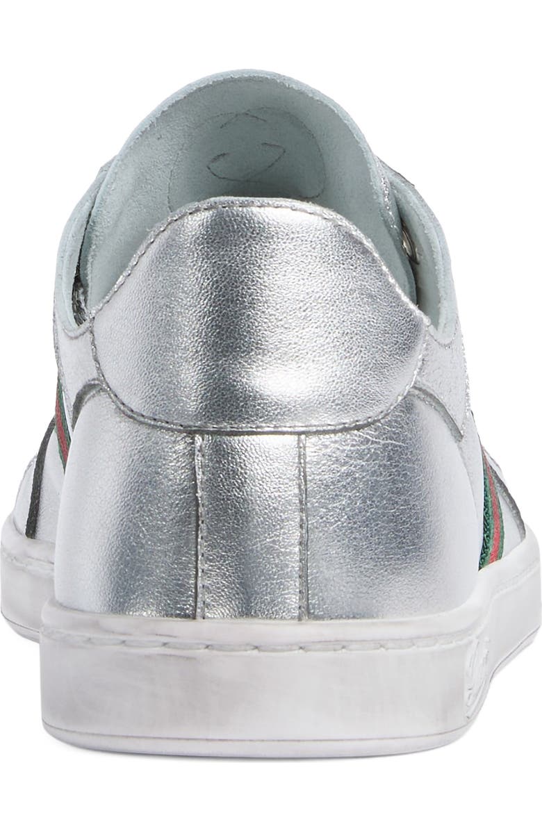 Gucci Coda Low Top Sneaker, Alternate, color, Silver Metallic