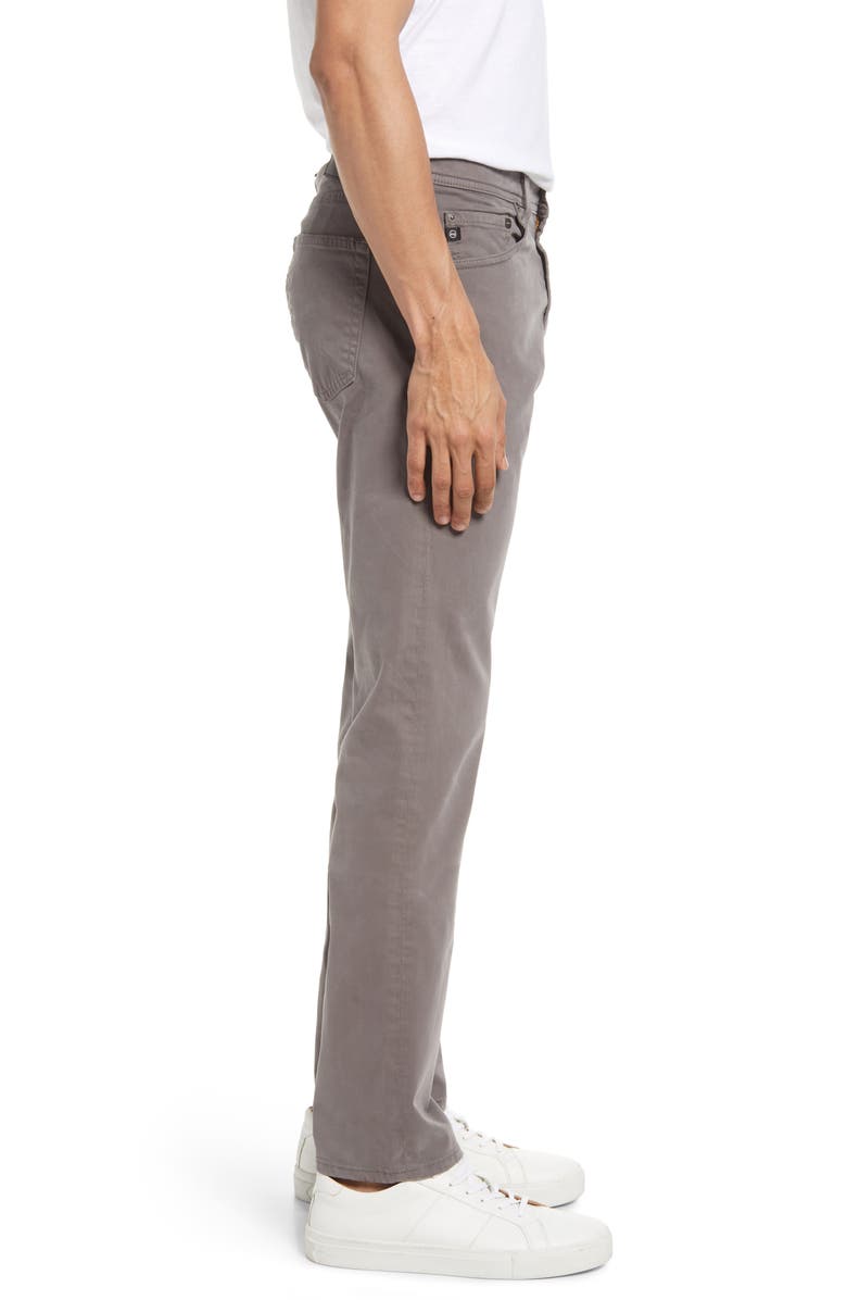 AG Tellis Slim Fit Sateen Pants, Alternate, color, Gotham Grey