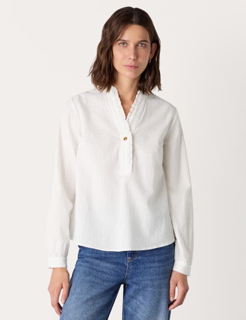 Textured Frill Shirt