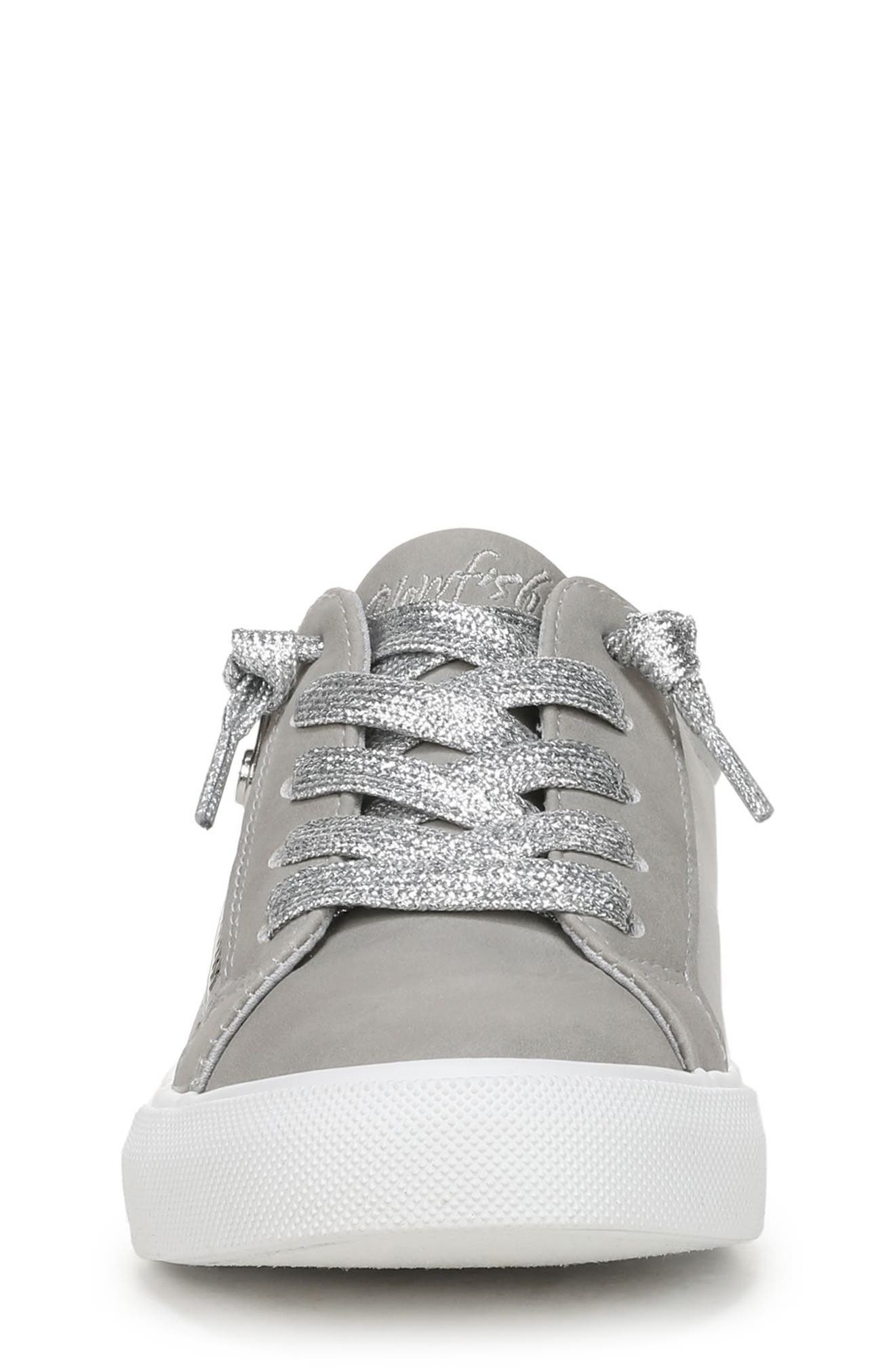 Blowfish Malibu Kids' Perfect Sneaker, Alternate, color, Grey / Silver Faux Leather