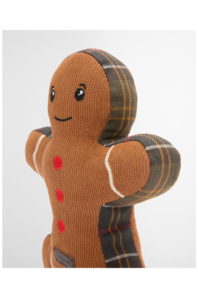 Gingerbread Man Dog Toy, Alternate, color, BROWN