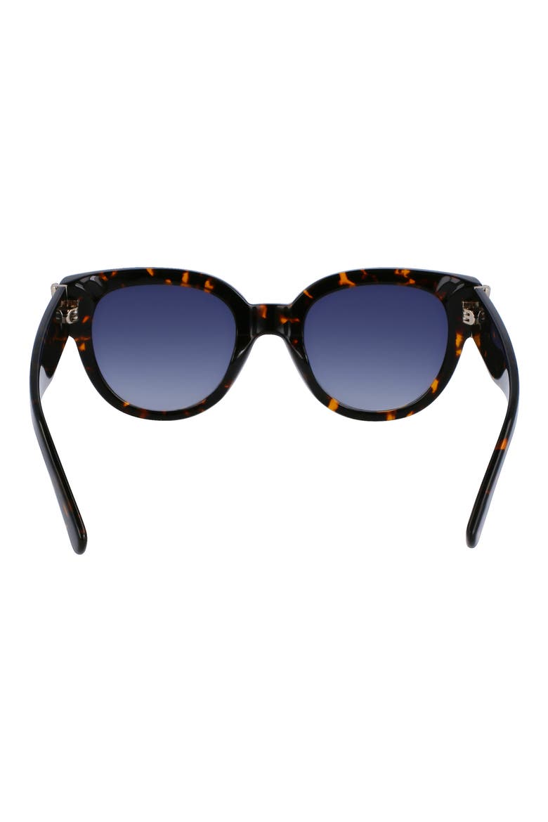 52mm Gradient Tea Cup Sunglasses, Alternate, color, DARK HAVANA