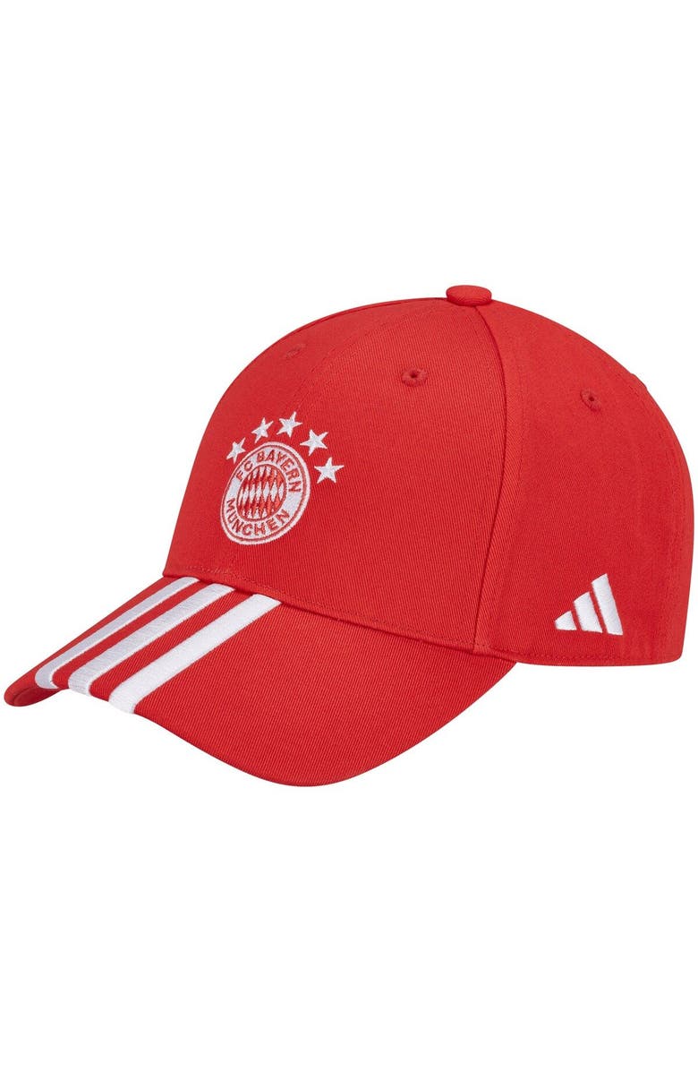 adidas Youth adidas Red Bayern Munich Baseball Adjustable Hat, Main, color, 