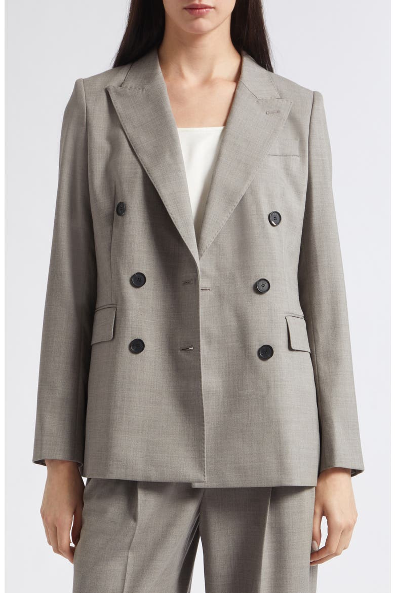 Darcy Double Breasted Blazer, Alternate, color, LIGHT GREY