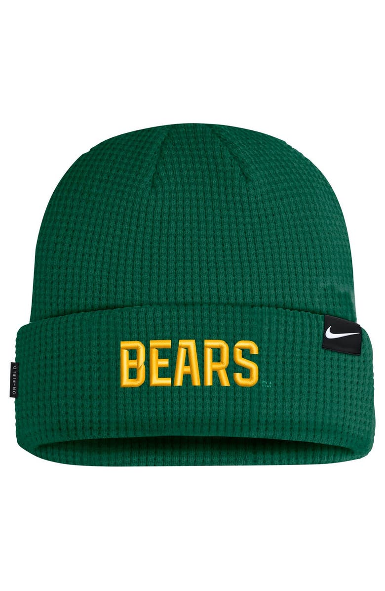 Nike Men's Nike Green Baylor Bears 2024 Sideline Terra Cuffed Knit Hat, Alternate, color, Green
