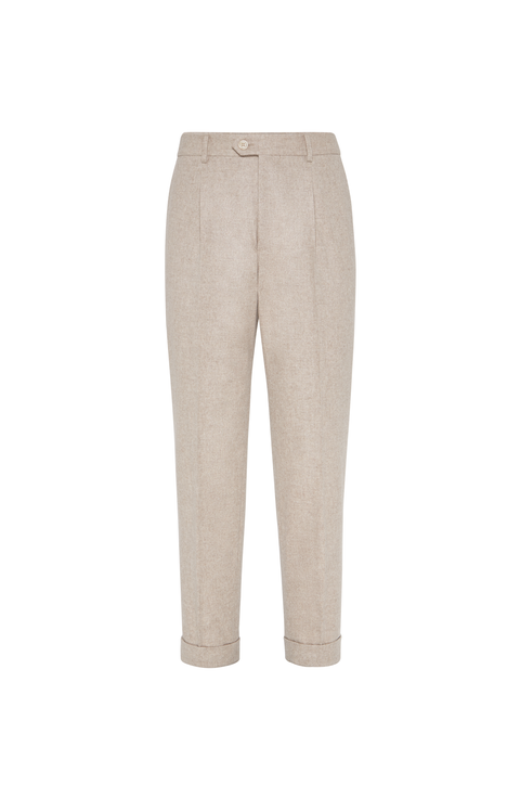 Leisure fit trousers with pleats