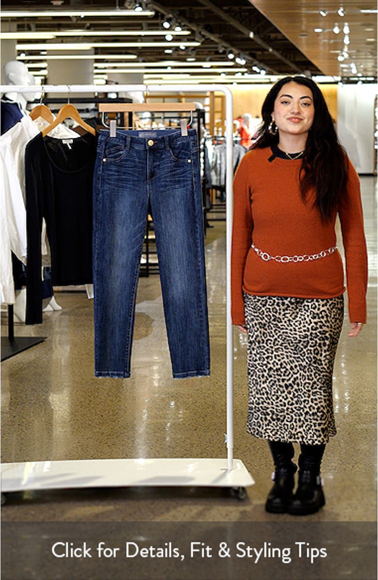 Logan 'Ab'Solution High Waist Ankle Slim Straight Leg Jeans, sales video thumbnail