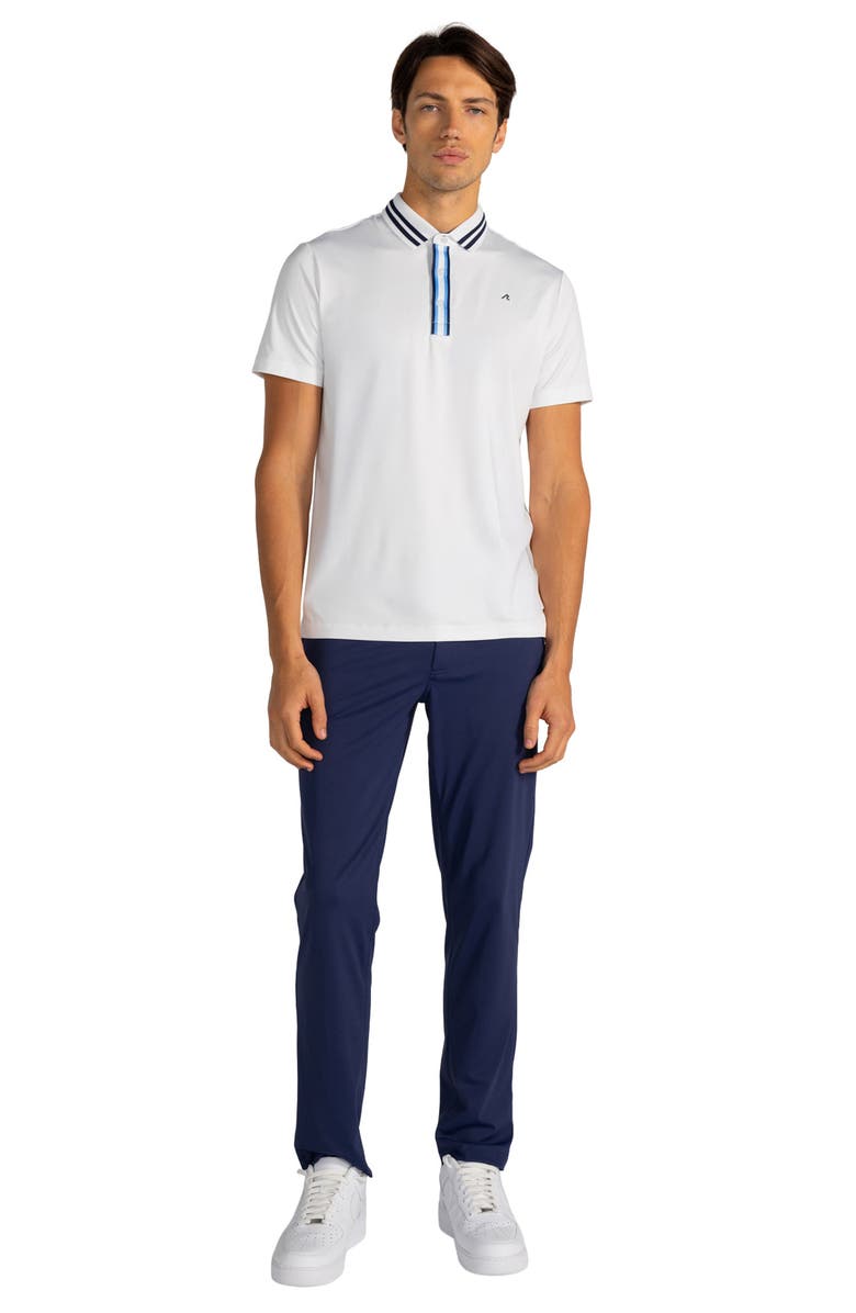 Redvanly Paulison Tipped Polo, Alternate, color, Bright White