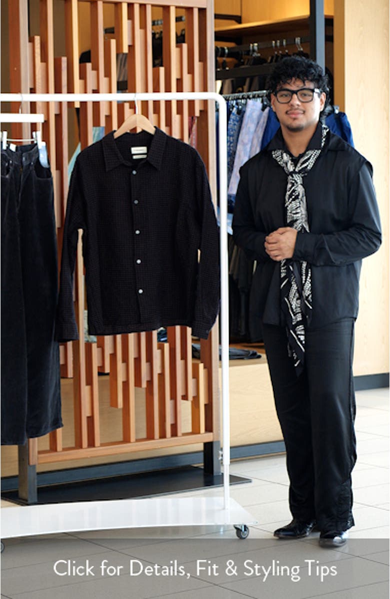 Check Cotton & Wool Button-Up Shirt, sales video thumbnail