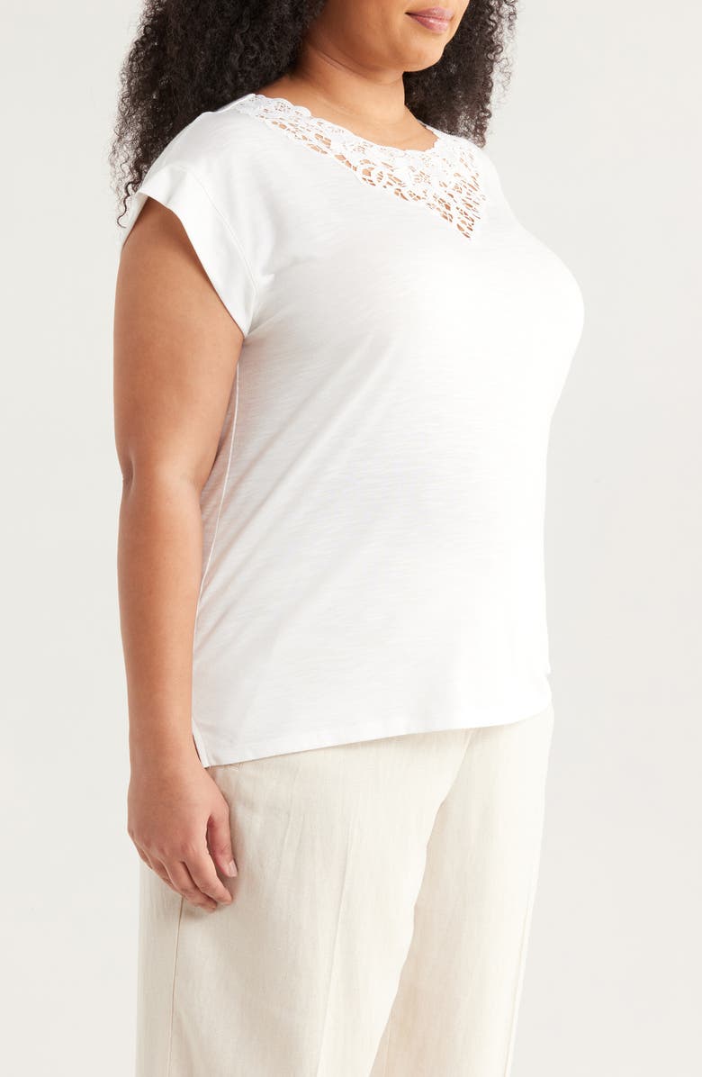 Jones New York Lace Detail Top, Alternate, color, 