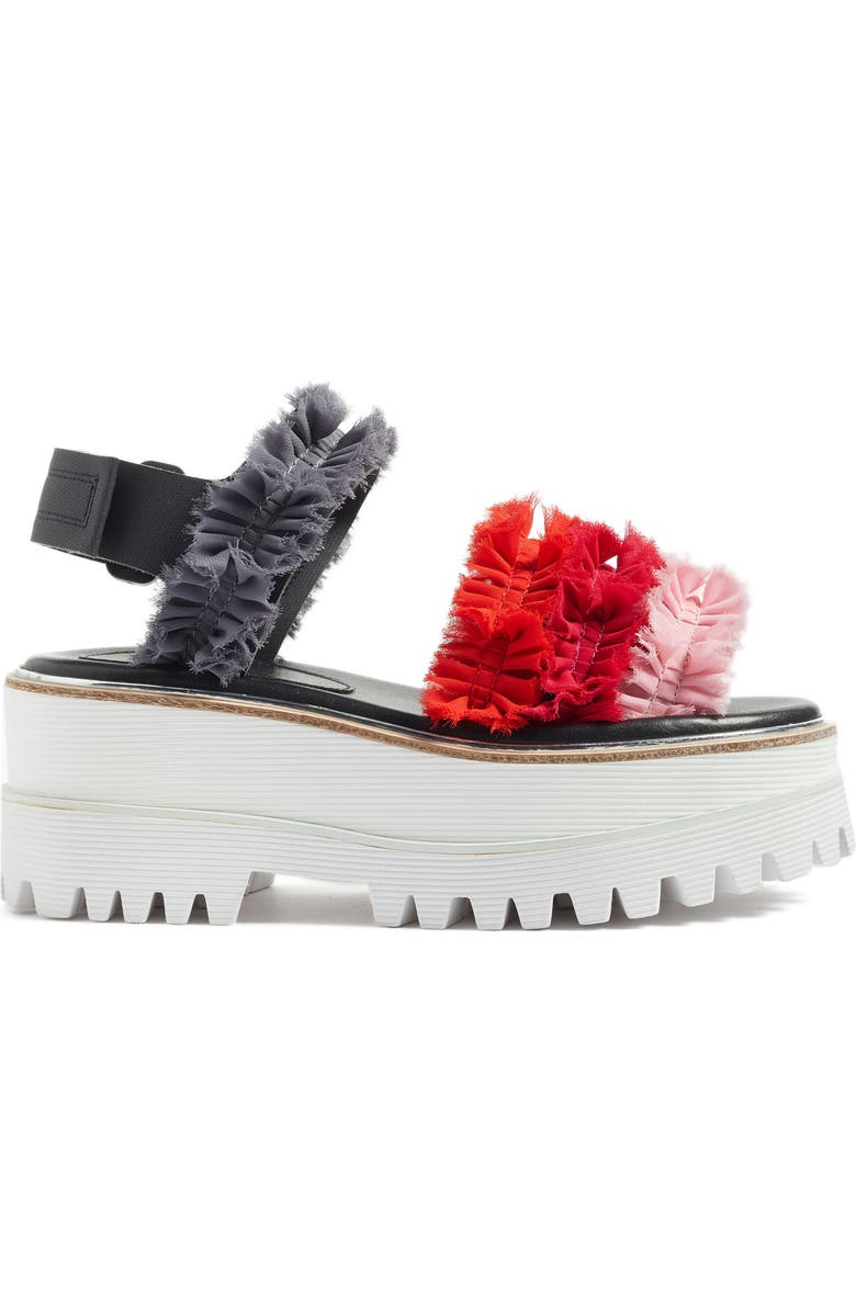 SUECOMMA BONNIE Frill Platform Sandal, Alternate, color,