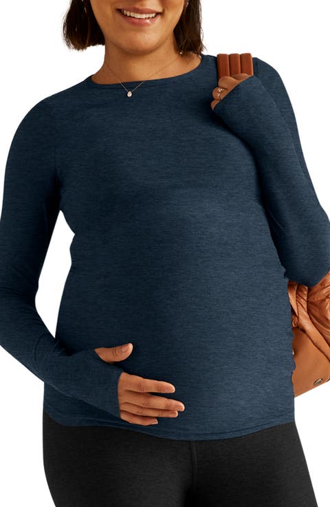Classic Crewneck Maternity Pullover