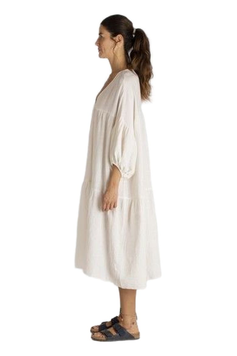 Sile Fully-Pleated Dress, Alternate, color, White