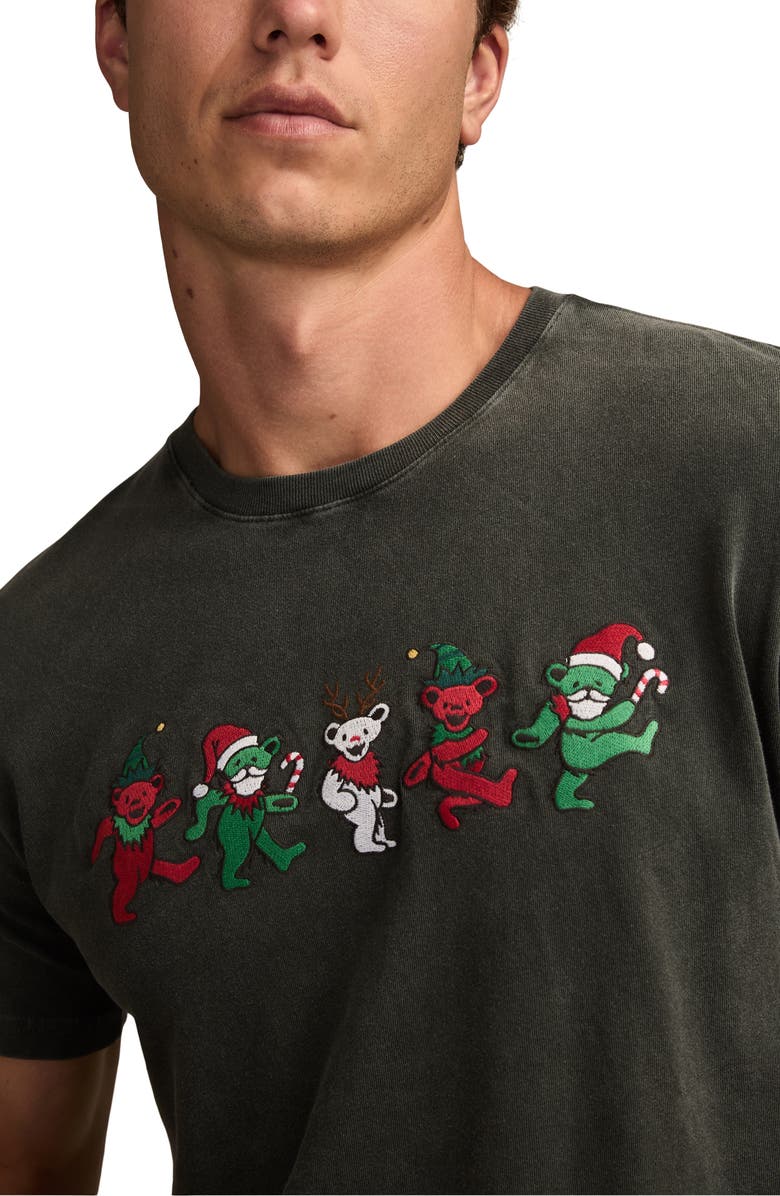 Lucky Brand Grateful Dead Bears Cotton Graphic T-Shirt, Alternate, color, Raven