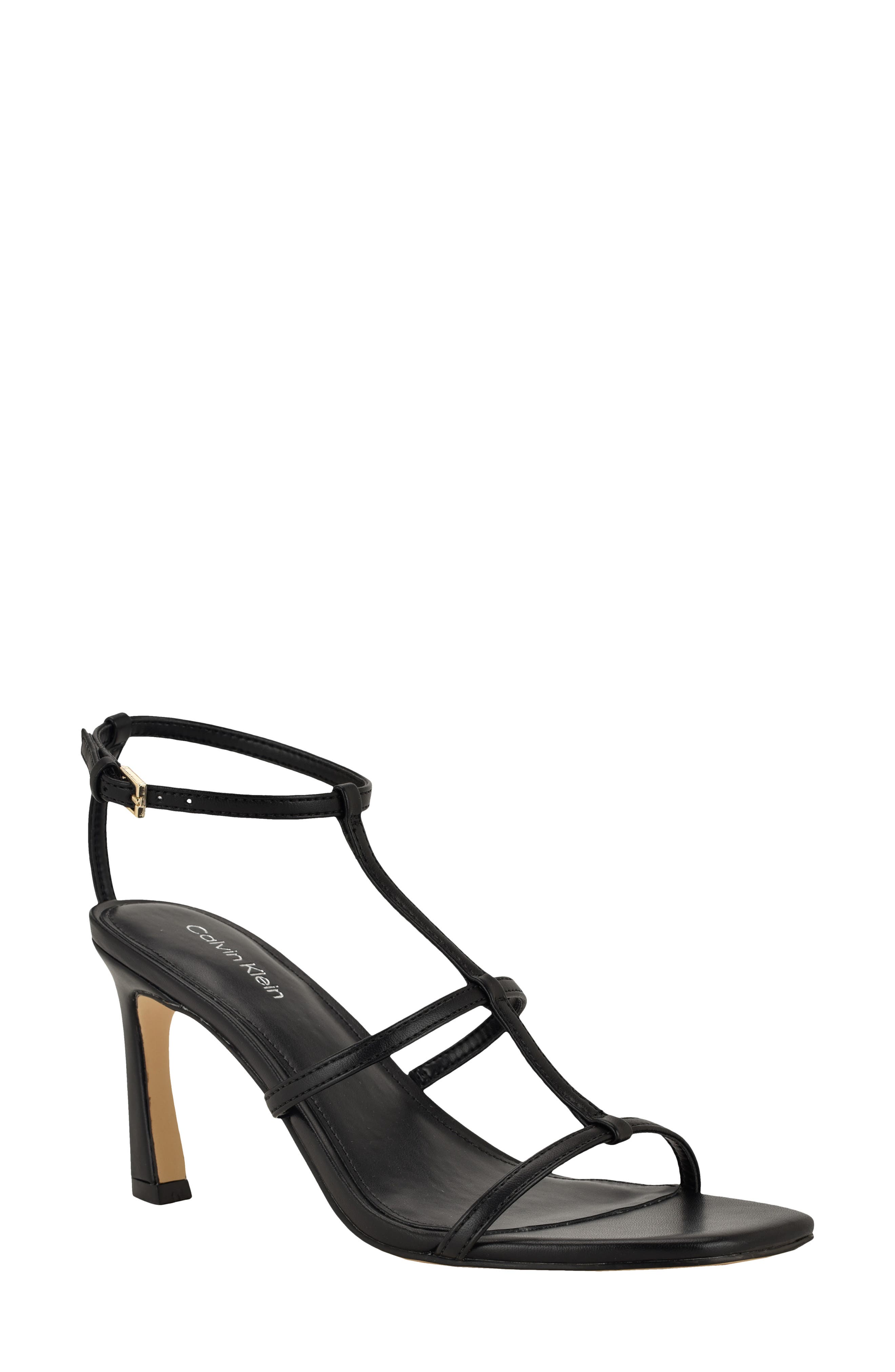 Calvin Klein Pelara Ankle Strap Sandal, Main, color, Black