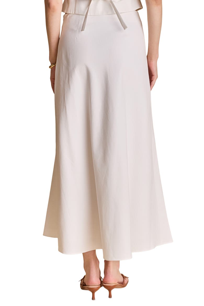 Cotton & Linen Blend Maxi Skirt, Alternate, color, WHITE