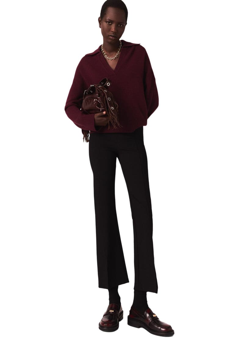 Slit trousers, Main, color, Black