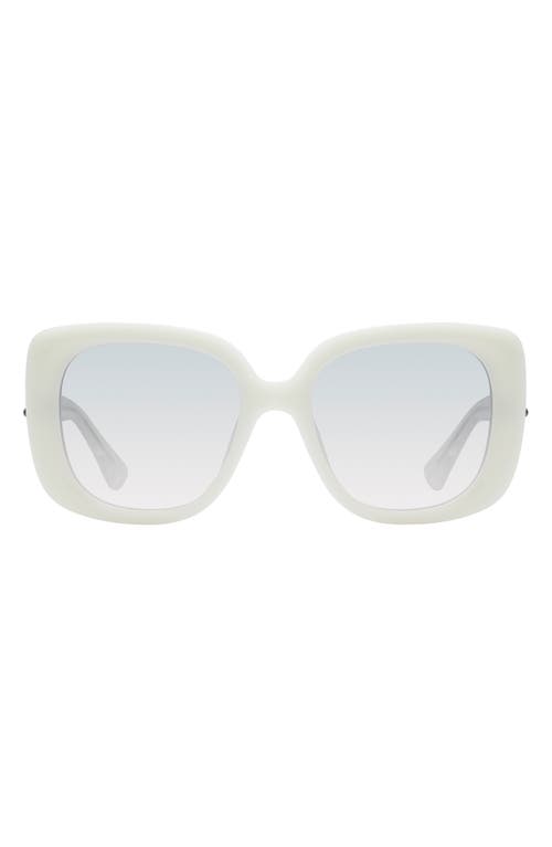 Kurt Geiger London 53mm Gradient Butterfly Sunglasses In White