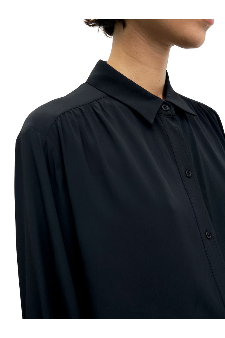 Lilie Pleat Detail Shirt, Alternate, color, Black