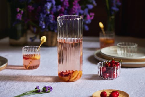 Fleck Kira Glass Pitcher In Transparent