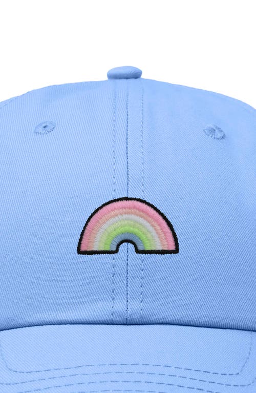 Dalix Rainbow Hat In Light Blue