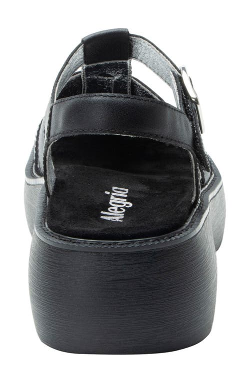 Alegria By Pg Lite Ingrid Ankle Strap Platform Fisherman Sandal In Black