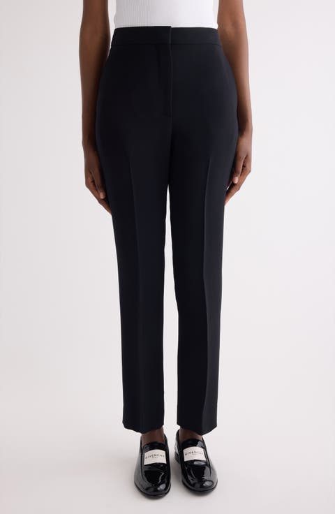 Slim Wool Ankle Pants