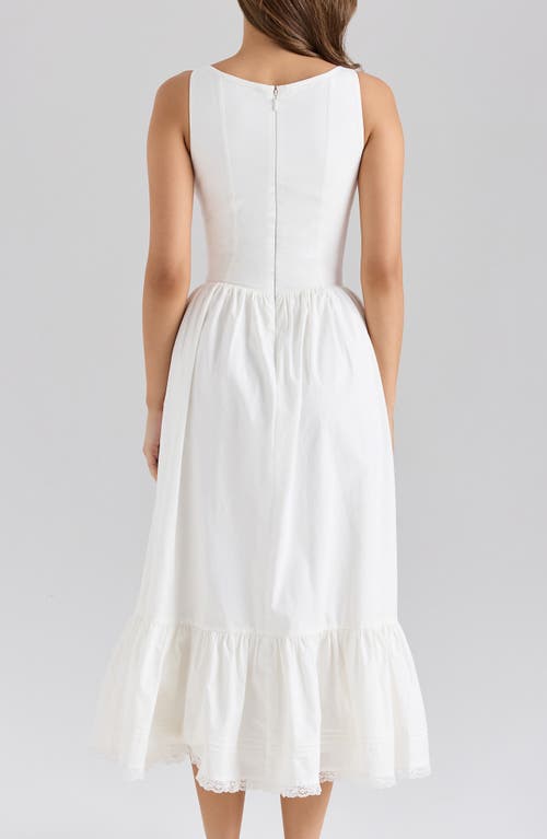House Of Cb Sienna Sleeveless A-line Dress In White