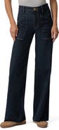 KUT from the Kloth Jodi Raw Hem High Waist Relaxed Straight Leg Jeans