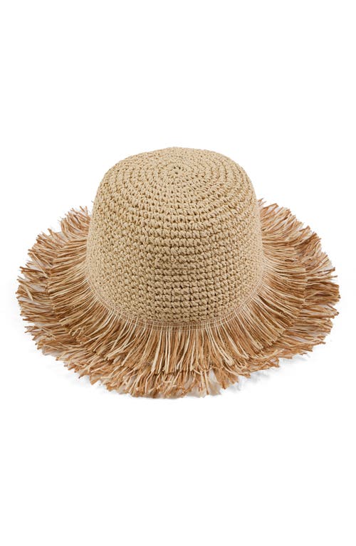 Eugenia Kim Joni Fringe Woven Straw Bucket Hat