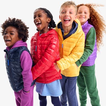 Kids light puffer jacket best sale