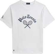 Polo Ralph Lauren Kids' US Open Polo Tennis Cotton Graphic T-Shirt