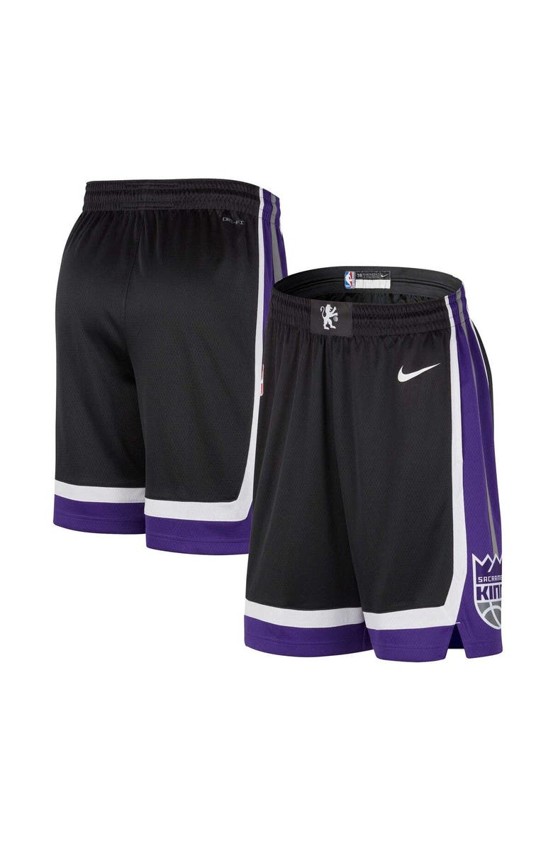 Nike Men's Nike Black Sacramento Kings Swingman Icon Edition Shorts, Main, color,