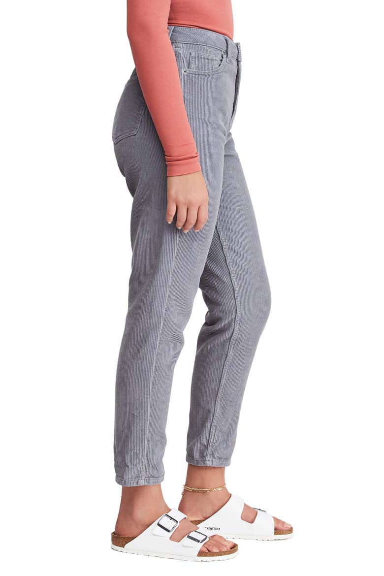 Mom Corduroy Pants, Alternate, color, COOL GREY