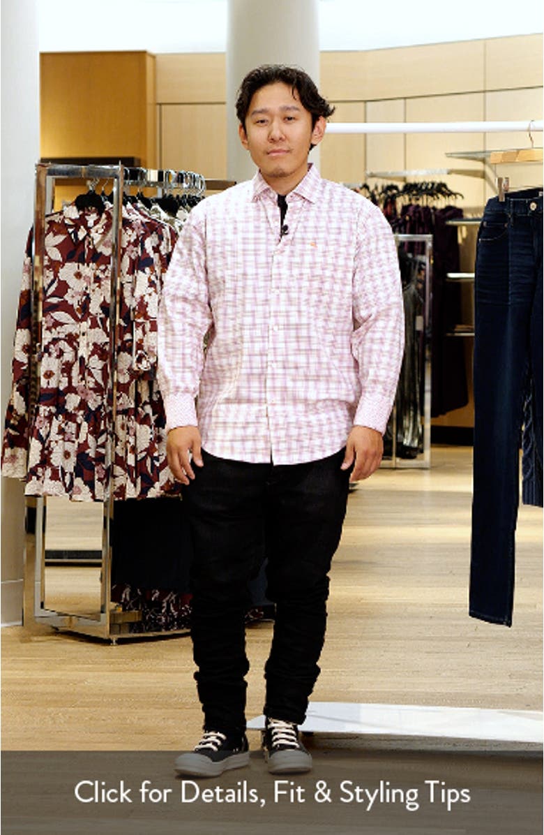 Sarasota Stretch San Marcos Check IslandZone<sup>®</sup> Button-Up Shirt, sales video thumbnail