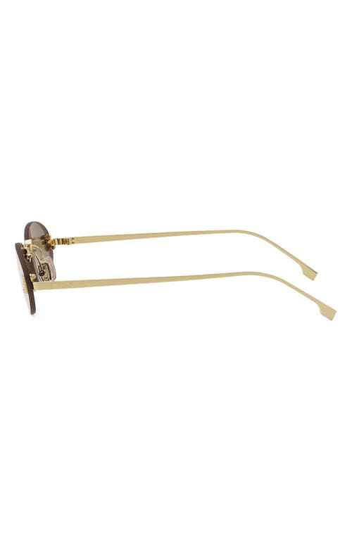 Fendi ' First 54mm Oval Sunglasses
