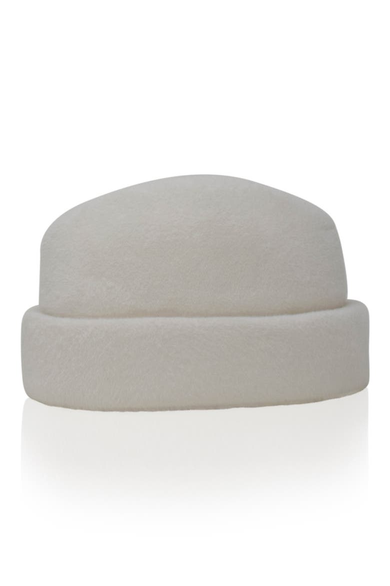 Sharina Wool Felt Hat, Alternate, color, BONE