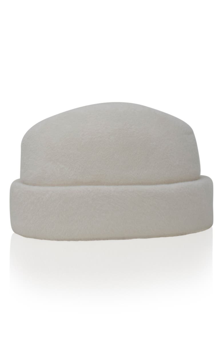 Gigi Burris Millinery Sharina Wool Felt Hat, Alternate, color, Bone