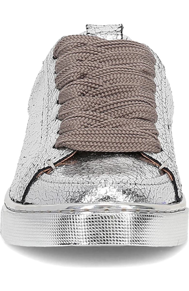 Frye Ivy Low Top Sneaker, Alternate, color, Silver Mirror