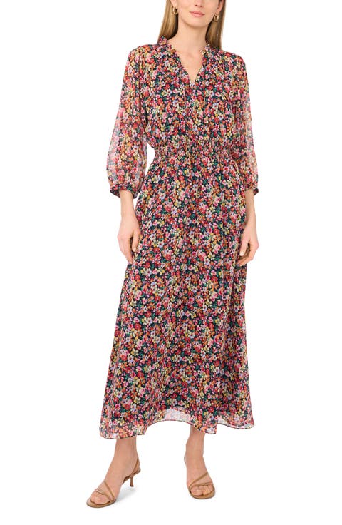 Floral Print Maxi Dress