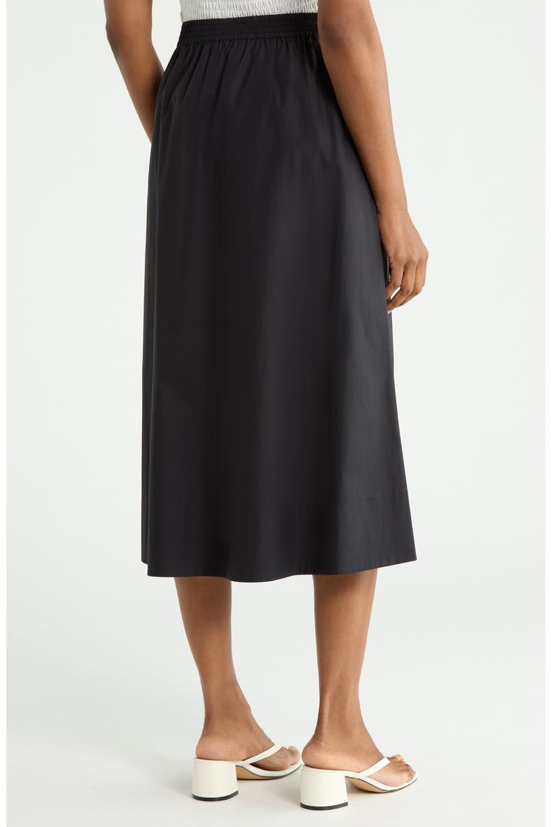 Easy Midi Skirt, Alternate, color, BLACK