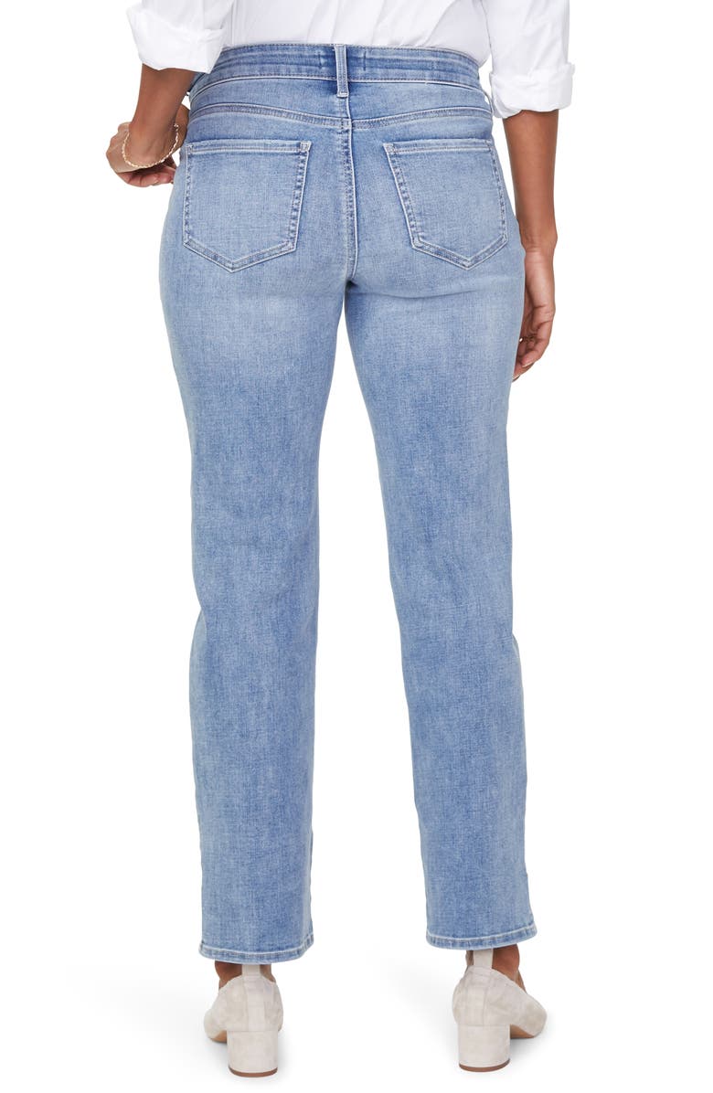 NYDJ Marilyn High Waist Pieced Slit Ankle Jeans, Alternate, color, 