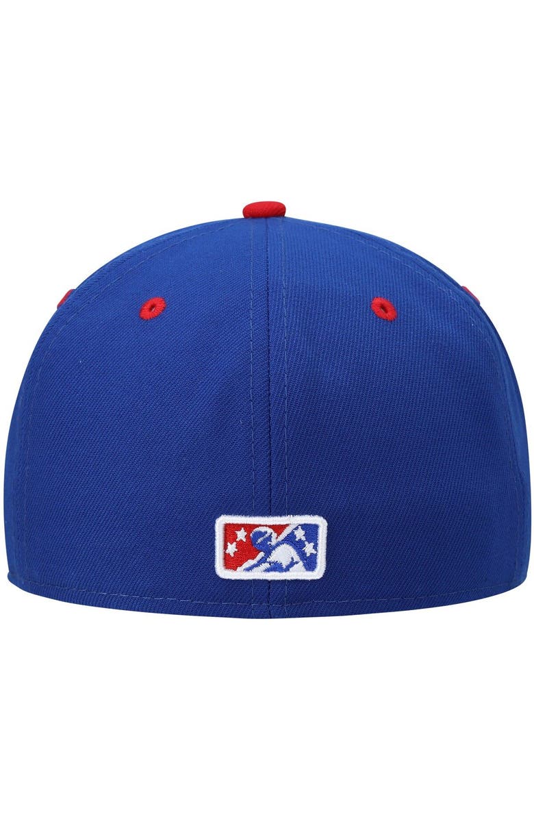 New Era Men's New Era Blue Stockton Ports Authentic Collection Road 59FIFTY Fitted Hat, Alternate, color, Blue